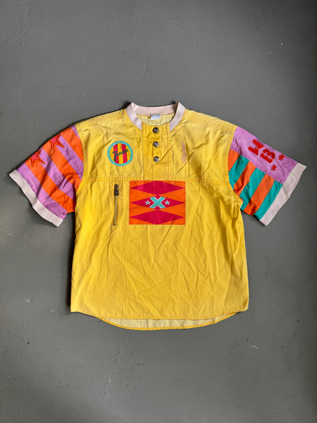1980s Bogner Shirt Jamaika Gelb