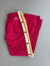 Lade das Bild in den Galerie-Viewer, 1990er Kappa Knopf Hose Rot / gold
