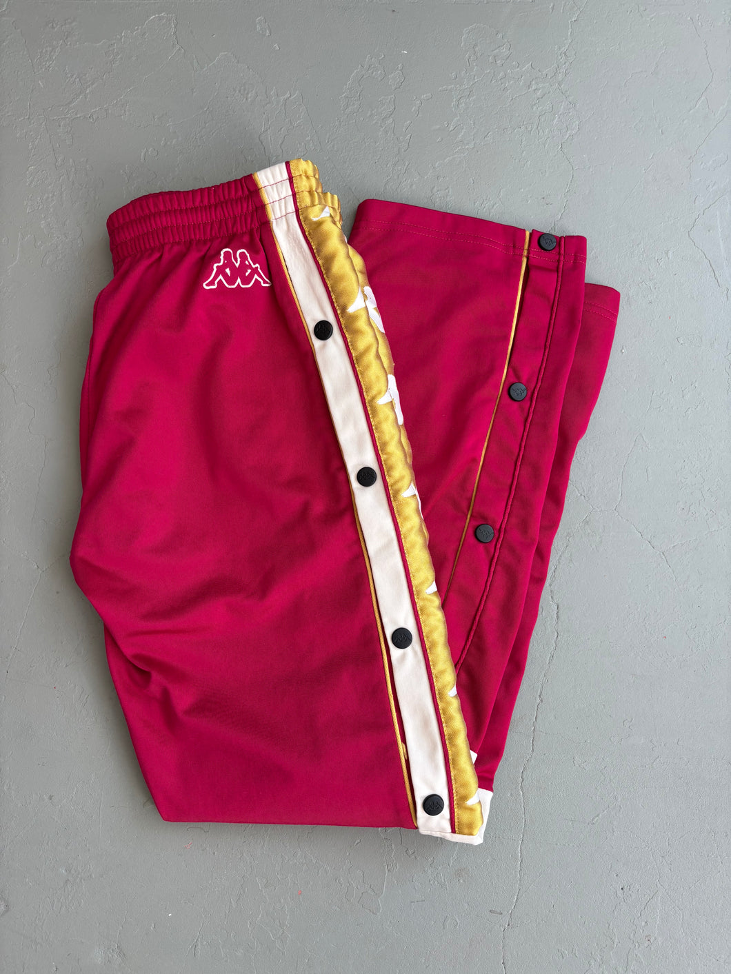 1990er Kappa Knopf Hose Rot / gold