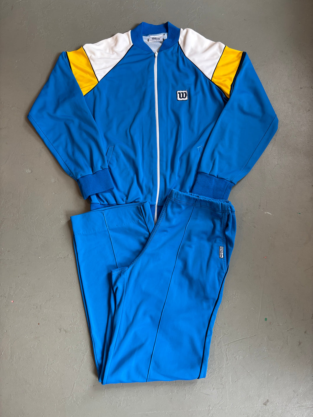 1970er Wilson Trainingsanzug blau / weiß