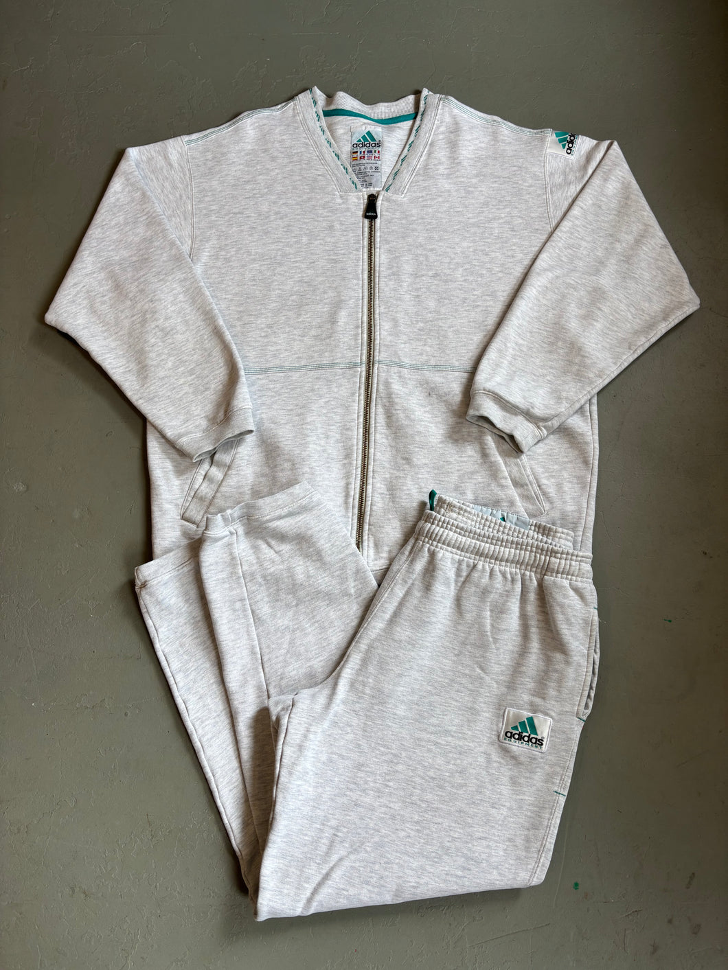 1990er Adidas Equipment Trainingsanzug grau