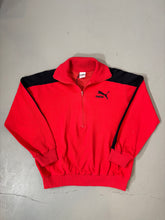 Lade das Bild in den Galerie-Viewer, 1980s Puma trainingsjacke rot / schwarz
