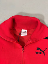 Lade das Bild in den Galerie-Viewer, 1980s Puma trainingsjacke rot / schwarz

